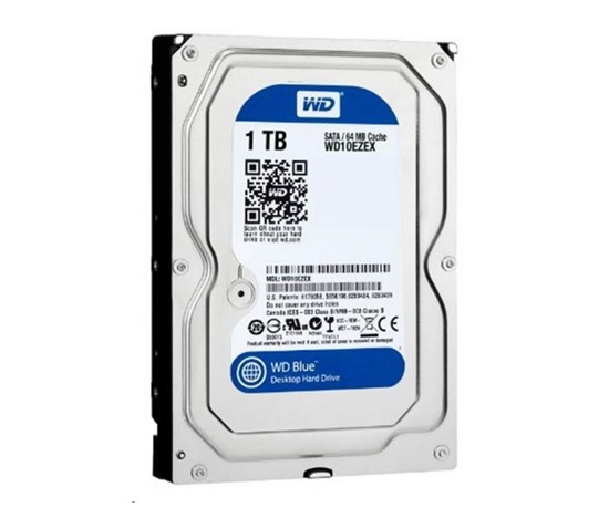 WD BLUE WD10EZEX 1TB SATA/600 64MB cache 7200 otáčok za minútu, CMR