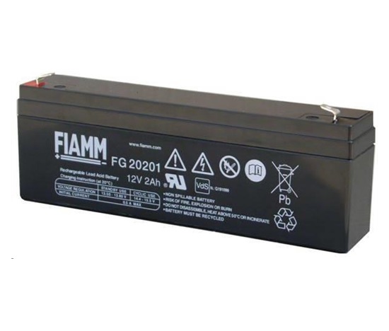 Batéria - Fiamm FG20201 (12V/2,0Ah - Faston 187), životnosť 5 rokov