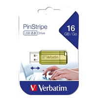 VERBATIM Flash disk 16 GB Store ‘n‘ Go PinStripe, eukalyptovo zelený