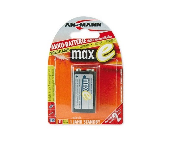 Baterie - Ansmann maxE 9V-E block NiMH 9V 200mAh