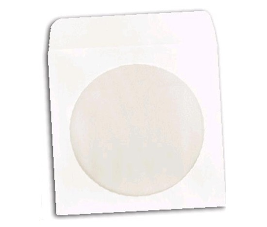 OEM papierový obal na CD s tesniacou sponou (balenie 100 ks)