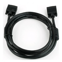 Predlžovací kábel GEMBIRD VGA 1,8 m, čierny (HD15M/F, dvojité tienenie, feritové jadrá)