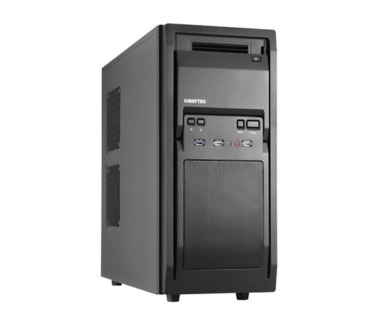 Skriňa CHIEFTEC Libra Series/Miditower, LF-02B-OP, čierna, USB 3.0, žiadny zdroj