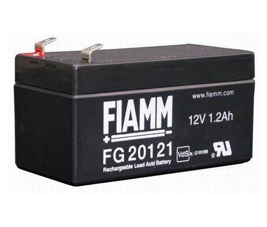 Batéria - Fiamm FG20121 (12V/1,2Ah - Faston 187 - 48mm), životnosť 5 rokov
