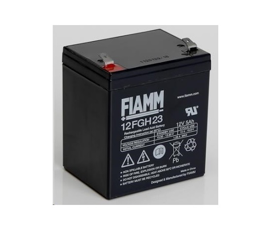 Batéria - Fiamm 12 FGH 23 (12V/5,0Ah - Faston 250), životnosť 5 rokov