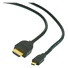 GEMBIRD HDMI na HDMI Micro 1,8 m kábel (v1.3, M/M, tienené, pozlátené kontakty)