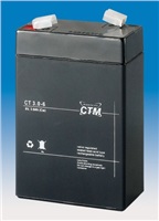 Batéria - CTM CT 6-3 (6V/3Ah - Faston 187), životnosť 5 rokov