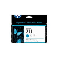 HP 711 Cyan DJ Ink Cart, 29 ml, CZ130A