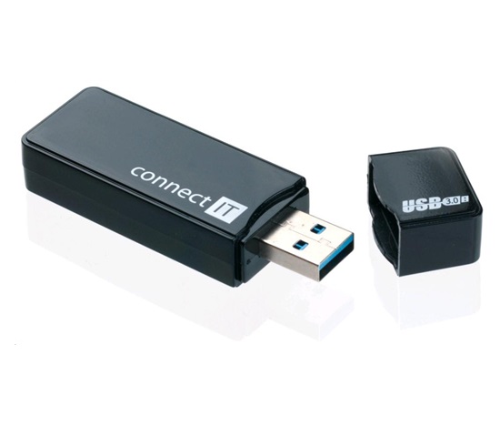 CONNECT IT Čtečka paměťových karet USB 3.0 GEAR černá