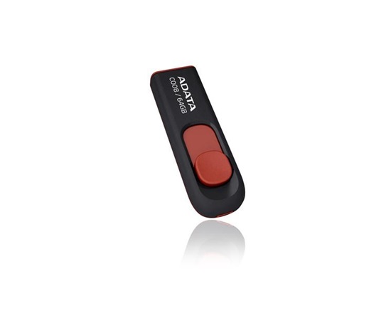 ADATA Flash Disk 64GB C008, USB 2.0 Klasická, čierna