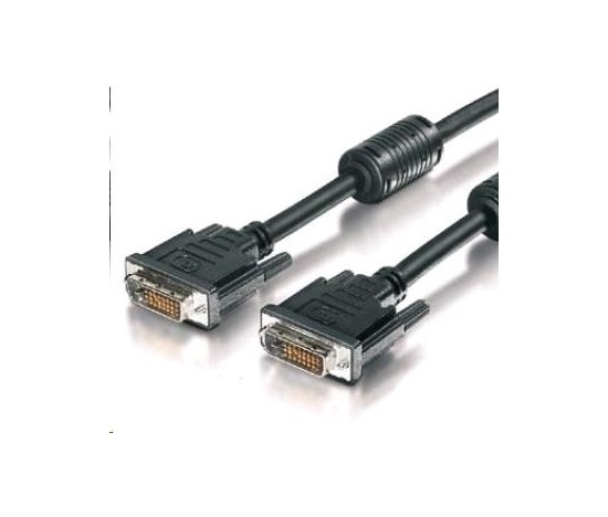 PREMIUMCORD Prepojovací kábel DVI - DVI 3 m (DVI-D, M/M, dual link)