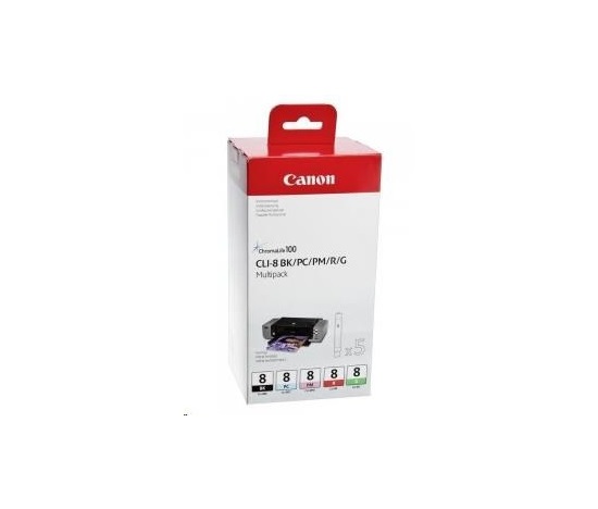 Canon BJ CARTRIDGE CLI-8 BK/PC/PM/R/G Multi Pack