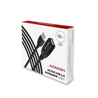 AXAGON ADR-210, USB 2.0 A-M -> A-F aktívny predlžovací / repeater kábel, 10m