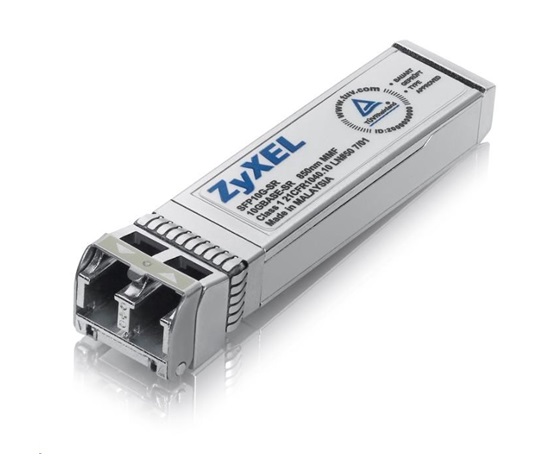 Zyxel SFP10G-SR 10G SFP+ modul, vlnová dĺžka 850 nm, krátky dosah (300 m), dvojitý konektor LC