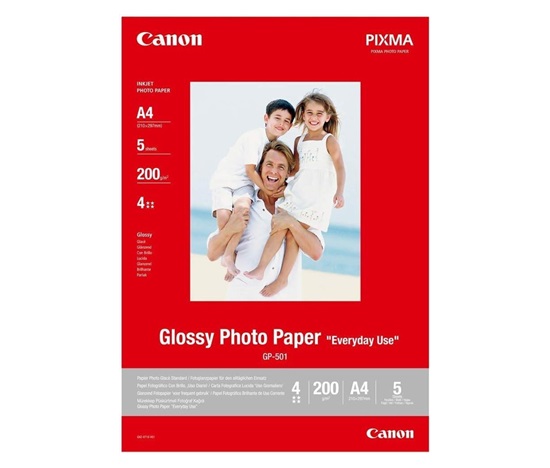 Canon PAPIER GP-501 A4 5 SH (lesklý fotopapier A4 , 5 listov)