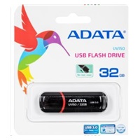 ADATA Flash disk 32GB UV150, USB 3.1 disk Dash Drive (R:90/W:20 MB/s) čierny