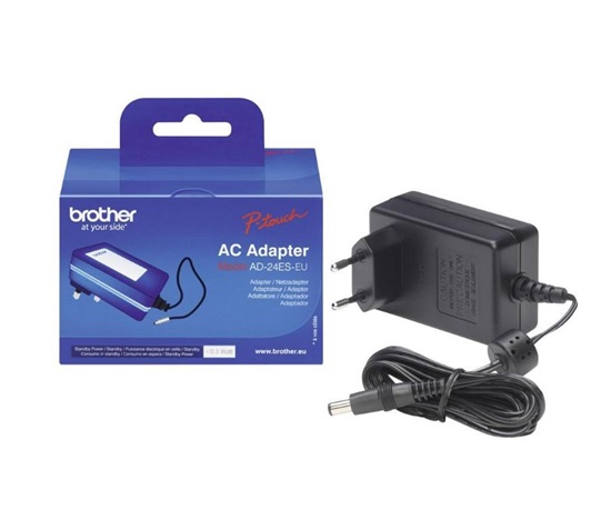 Sieťový adaptér BROTHER pre PT - typ AD24ESEU (7-9.5V 1.6AMP) - pre všetky manuálne P-TOUCH / nástupca aj pre AD18ESEU /