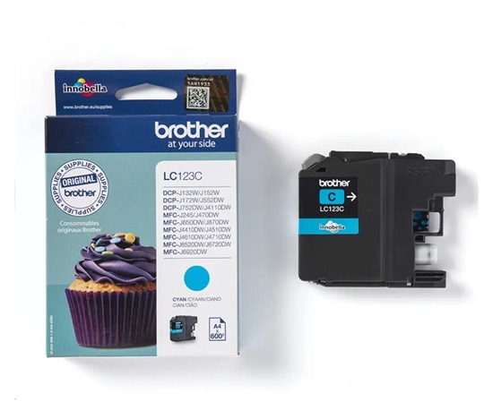BROTHER INK LC-123C cyan cca 600