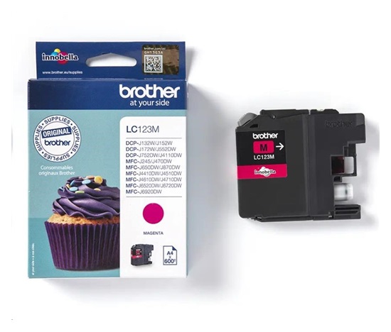 BROTHER INK LC-123M magenta cca 600
