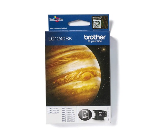 BROTHER INK LC-1240BK, čierny atrament (až 600 strán)