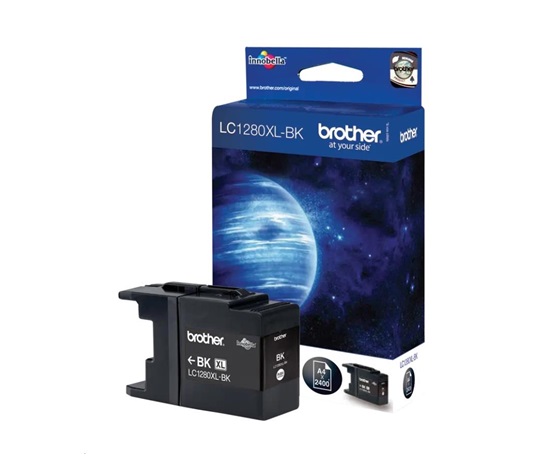 Atrament BROTHER LC-1280XLBK, čierny atrament pre MFC-J6910DW, (2400 str.)