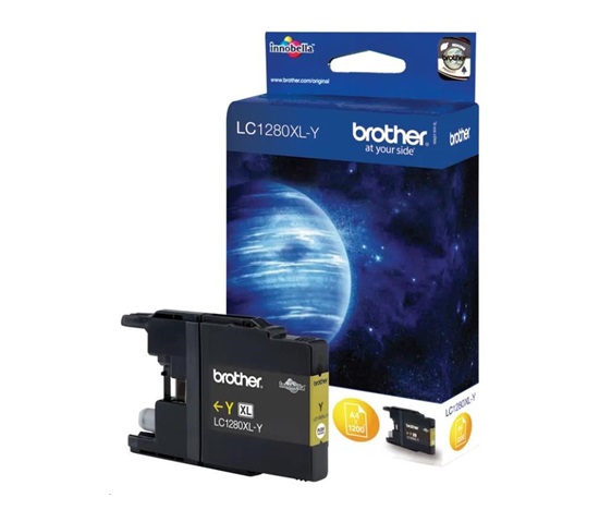 BROTHER INK LC-1280XLY Žltý atrament pre MFC-J6910DW, 1 200 str.