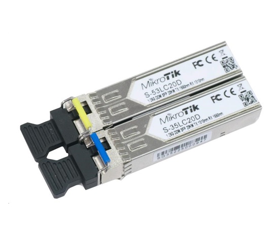 Mikrotik SFP (miniGBIC) modul S-35/53LC20D, SM, 20km, 1.25G