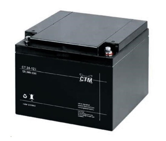 Batéria - CTM CT 12-24 (12V/24Ah - M5), životnosť 5 rokov