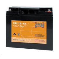 Batéria - CTM CTL 18-12 (12V/18Ah - M5), životnosť 10-12 rokov