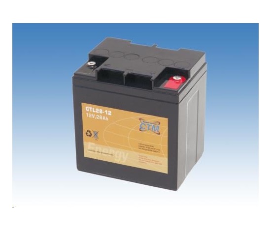Batéria - CTM CTL 28-12 (12V/28Ah - M5), životnosť 10-12 rokov