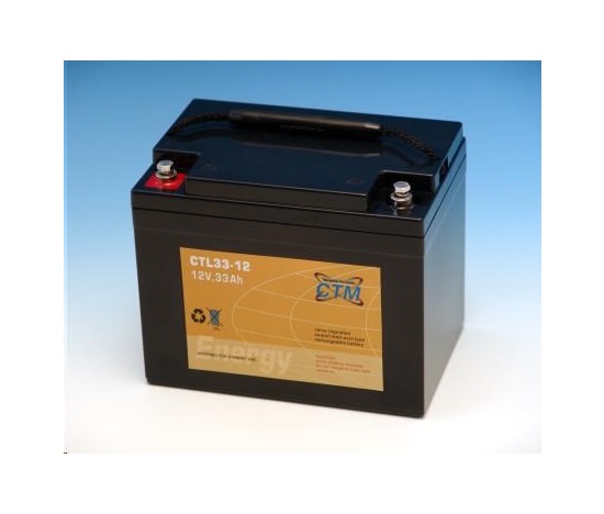 Batéria - CTM CTL 33-12 (12V/33Ah - M6), životnosť 10-12 rokov