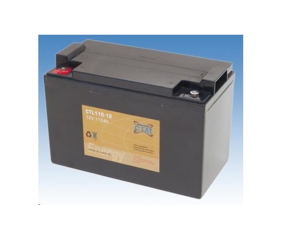 Batéria - CTM CTL 110-12 (12V/110Ah - M6), životnosť 10-12 rokov
