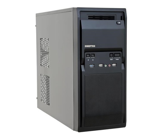 Skriňa CHIEFTEC Libra Series/Miditower, LG-01B-OP, čierna, USB 3.0, žiadny zdroj