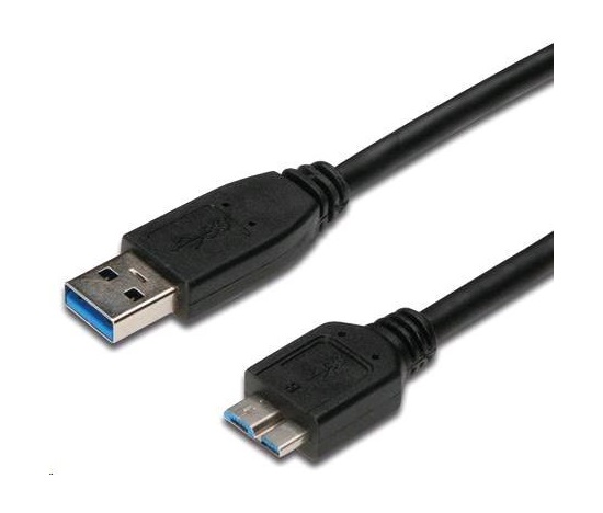 Kábel USB PREMIUMCORD 3.0 A - Micro B 1m, prepojenie (M/M)