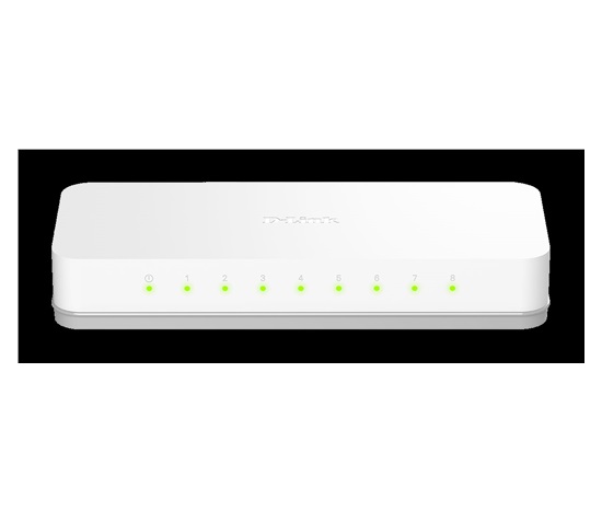 D-Link GO-SW-8E 8portový 10/100 stolový prepínač