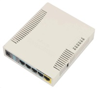 MikroTik RouterBOARD RB951Ui-2HnD, 600MHz CPU, 128MB RAM, 5x LAN, integ. 2.4GHz Wi-Fi, vrátane. Licencia L4