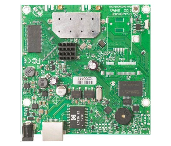 MikroTik RouterBOARD RB911G-5HPnD, 600MHz CPU, 32MB RAM, 1x LAN, integ. 5GHz Wi-Fi, vrátane. Licencia L3