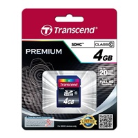TRANSCEND SDHC Premium 4GB, trieda 10