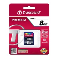 Karta TRANSCEND SDHC 8 GB Premium, trieda 10