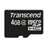 Karta TRANSCEND MicroSDHC 4 GB triedy 4, bez adaptéra