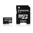 Karta TRANSCEND MicroSDHC 4GB Class 4 + adaptér