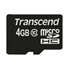 Karta TRANSCEND MicroSDHC 4 GB triedy 10, bez adaptéra