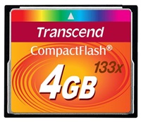 TRANSCEND Compact Flash 4GB (133x)