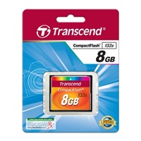TRANSCEND Compact Flash 8 GB (133x)