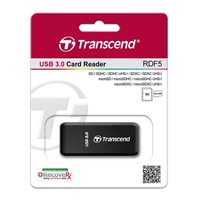 TRANSCEND Card Reader F5, USB 3.0, Black
