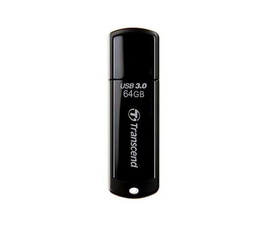 TRANSCEND Flash disk 64GB JetFlash®700, USB 3.0 (R:80/W:25 MB/s) čierna