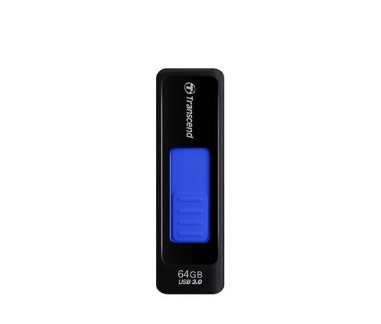 TRANSCEND Flash disk 64GB JetFlash®760, USB 3.0 (R:80/W:25 MB/s) čierna/tmavomodrá
