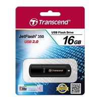 TRANSCEND Flash disk 16GB JetFlash®350, USB 2.0 (R:13/W:4 MB/s) čierna