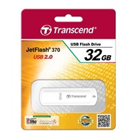 TRANSCEND Flash disk 32GB JetFlash®370, USB 2.0 (R:16/W:6 MB/s) biela