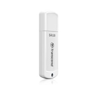 TRANSCEND Flash disk 64GB JetFlash®370, USB 2.0 (R:16/W:6 MB/s) biela